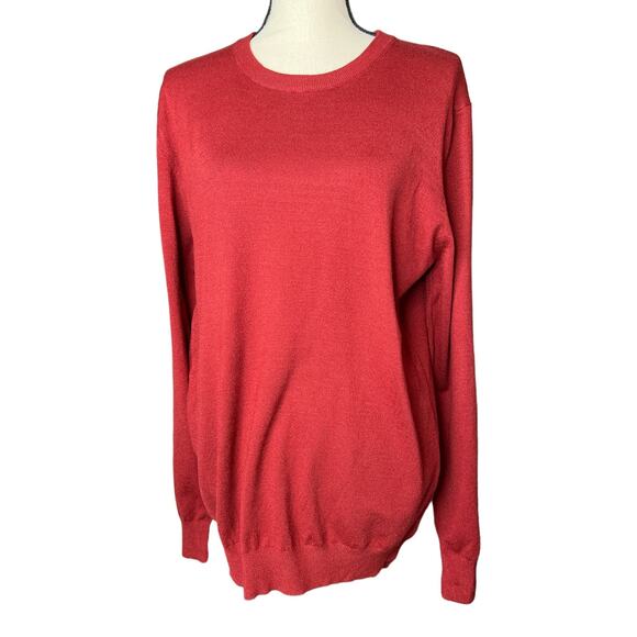 NEW MLANM Tunic Sweater in Burgundy Size L - Picture 1 of 7